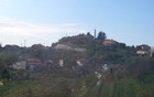 Pogled na stolp nad vasjo Gorjače